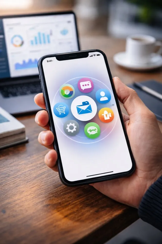 A SoftTech Service app running on a phone