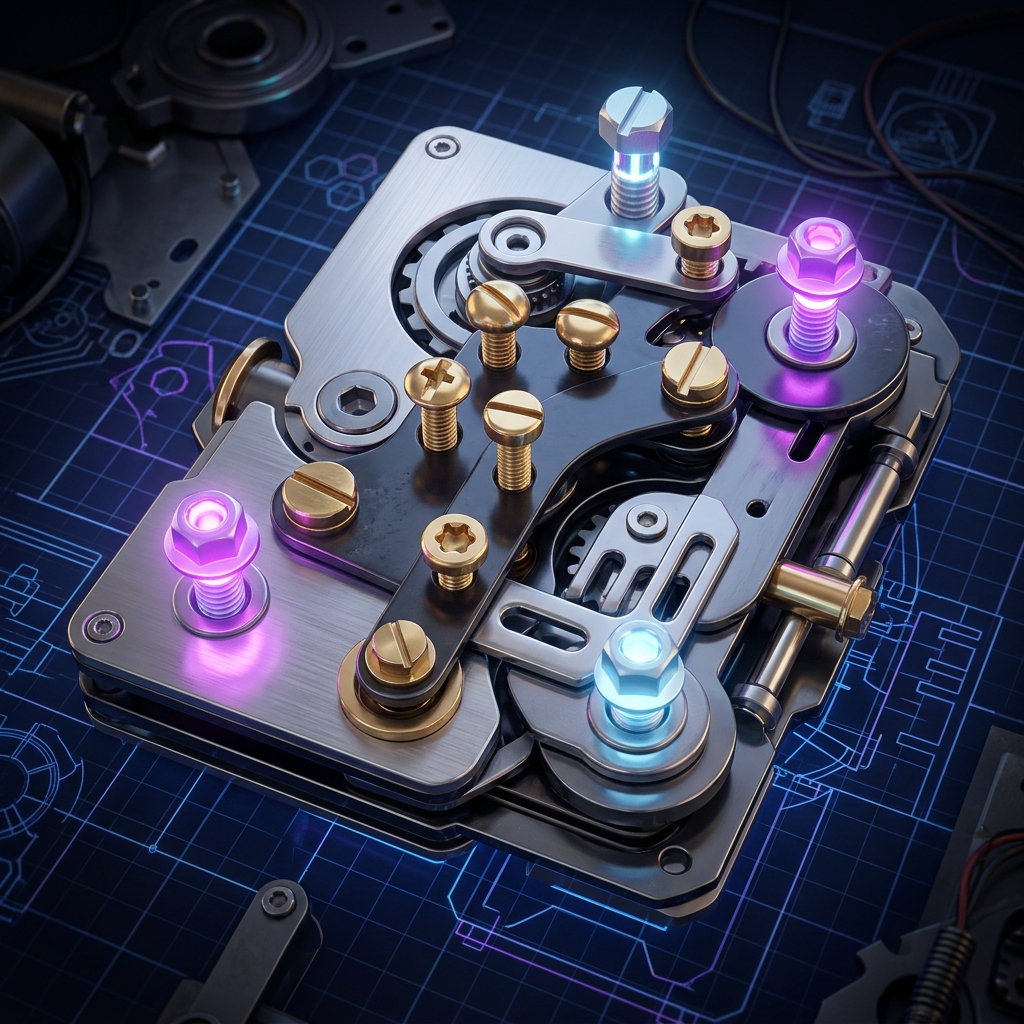 Nuts and Bolts Screw Puzzle board layout