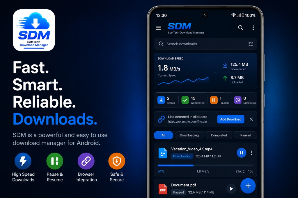 SDM App Interface and Dashboard